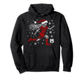 Santa Holiday Snowflakes Soccer Player Hoodie - Casual Everyday Wear Unisex