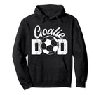 Soccer Goalie Dad Proud Dad Soccer Hoodie - Minimalist Print Unisex