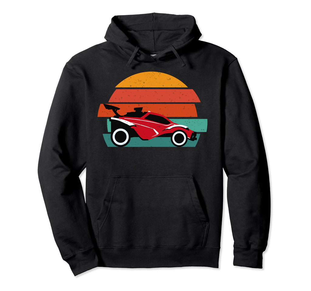 Octane Rocket Soccer Sunset Distressed Hoodie - Trendy Graphic Men Women
