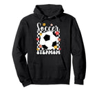 Groovy Soccer Stepmom Soccer Player Step Hoodie - Trendy Graphic Men Women