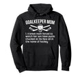 Hockey Goalkeeper Mom Hockey Keeper Mom Hoodie - Graphic Print for Adults