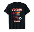 Funny Soccer Ninja Player T-Shirt - Casual Everyday Wear for Adults