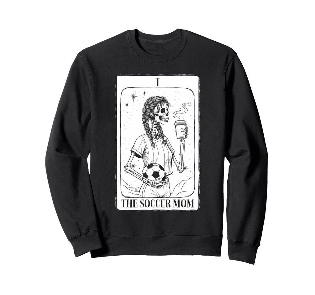 Halloween Skeleton Soccer Mom Sweatshirt - Aesthetic Graphic Men Women