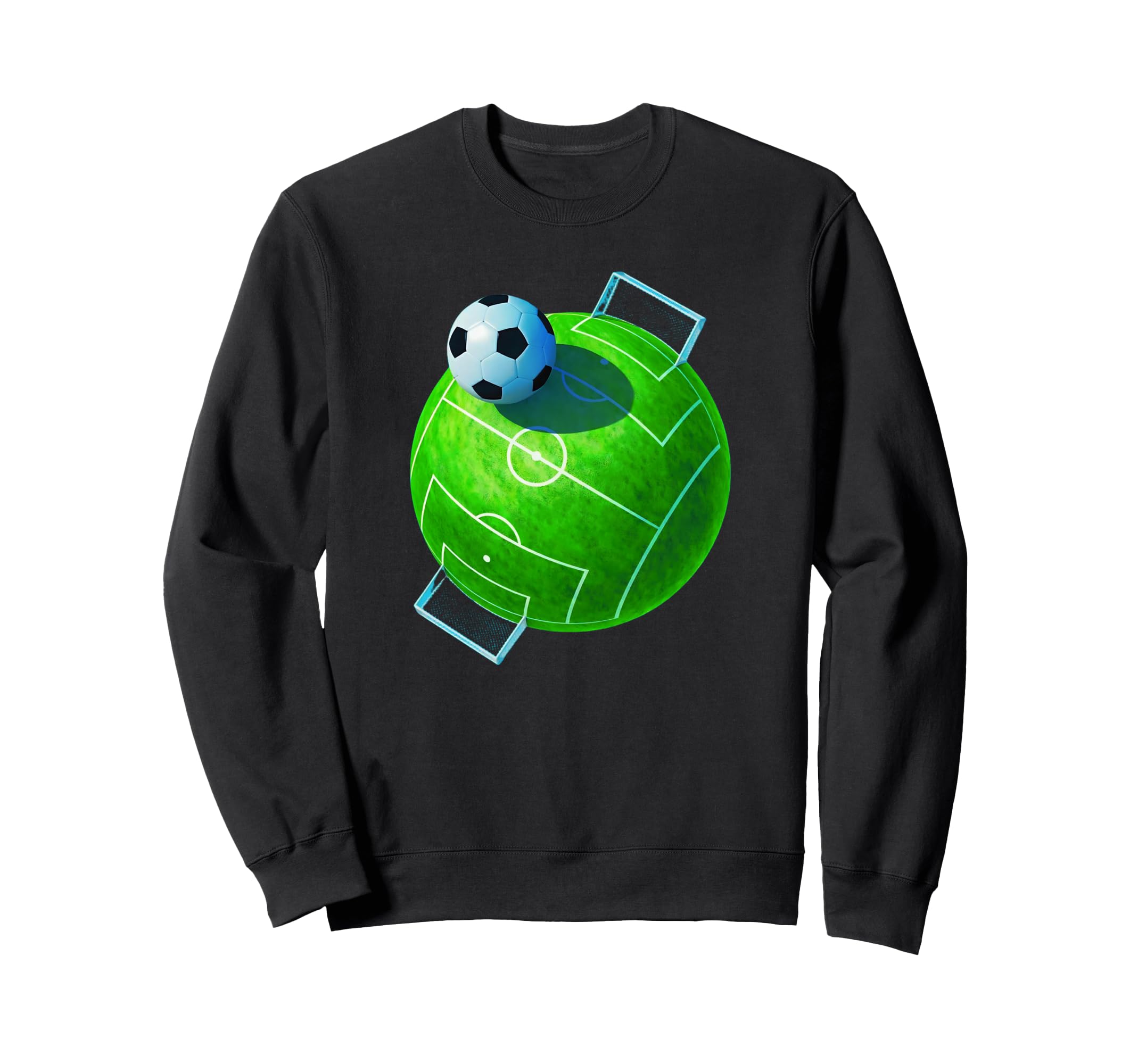 Soccer Ball Stadium Soccer Player Sweatshirt - Trendy Graphic Men Women