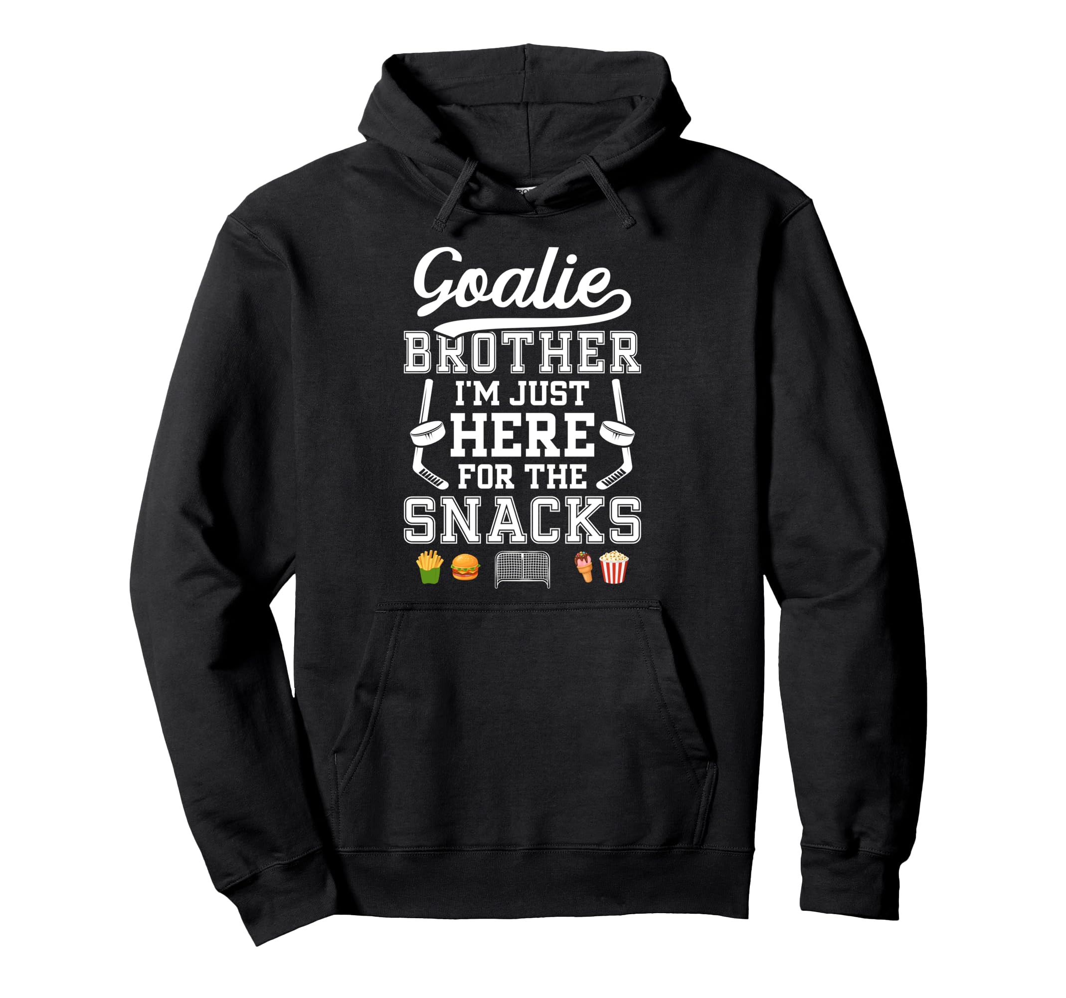 Funny Hockey Goalie Brother Ice Hoodie - Casual Everyday Wear Unisex