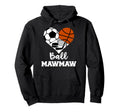 Ball Mawmaw Funny Soccer Basketball Hockey Hoodie - Unique Graphic Unisex