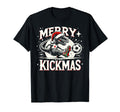 Soccer Dinosaur T Rex Merry T-Shirt - Casual Everyday Wear for Adults