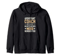 Funny Assistant Coach Soccer Sweatshirt - Graphic Print Men Women