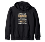 Funny Assistant Coach Soccer Sweatshirt - Graphic Print Men Women