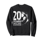20Th Birthday Soccer Player Football Sweatshirt - Streetwear Style Unisex