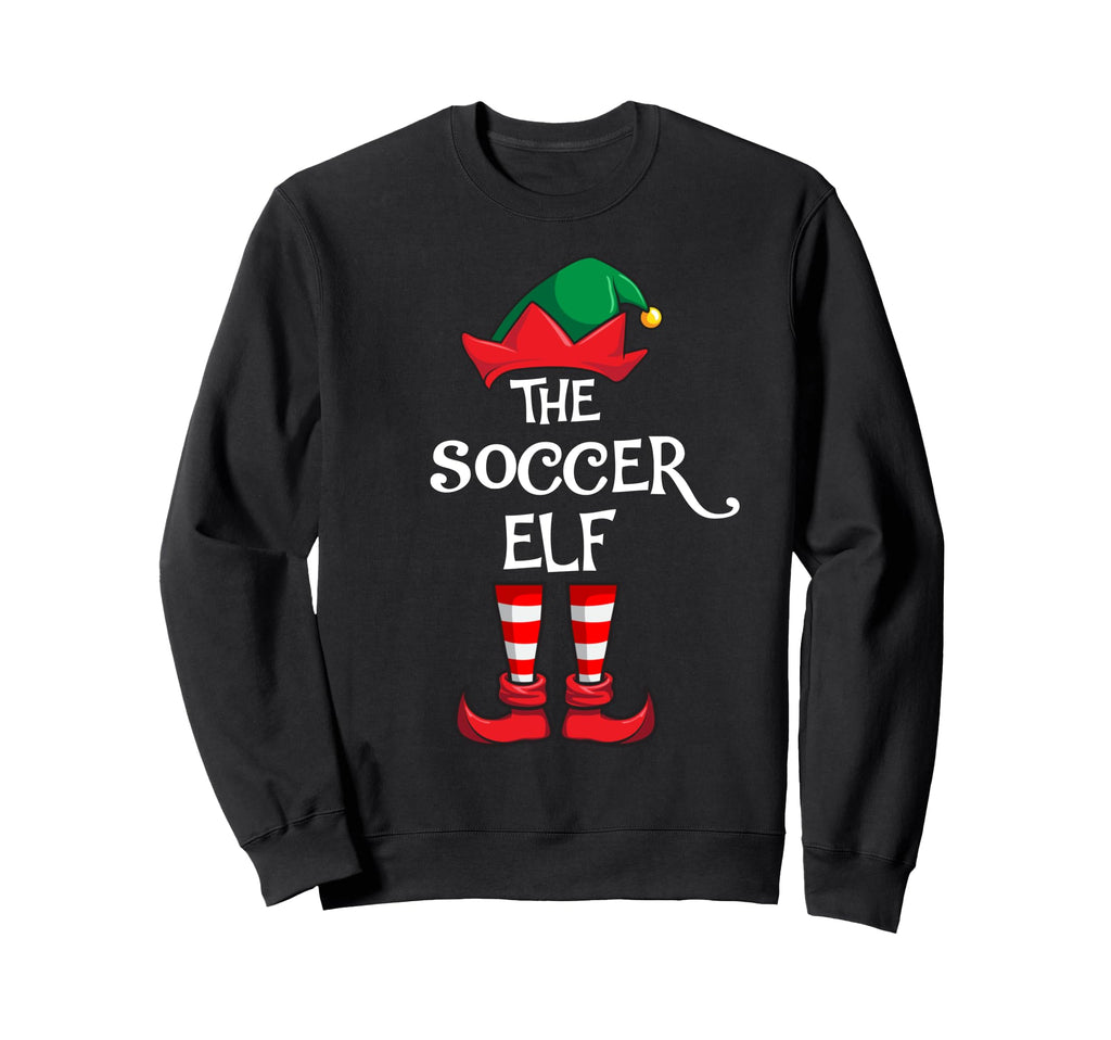 Funny Soccer Elf Matching Family Sweatshirt - Custom Art Print Men Women
