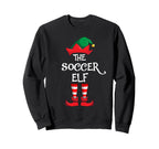 Funny Soccer Elf Matching Family Sweatshirt - Custom Art Print Men Women