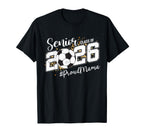 Proud Mama 2026 Senior Soccer Ball T-Shirt - Fun Novelty Design Men Women