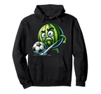 Angry Watermelon Striker Kicking Hoodie - Custom Art Print Men Women