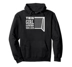 Funny Sport Loves Soccer Hoodie - Novelty Apparel Unisex