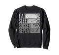Eat Sleep Soccer Repeat Funny Sweatshirt - Fun Novelty Design Men Women
