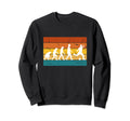 Soccer Evolution Soccer Players Sweatshirt - Fun Novelty Design for Adults