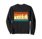 Soccer Evolution Soccer Players Sweatshirt - Fun Novelty Design for Adults