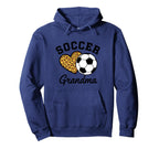 Soccer Grandma Grandparent Game Hoodie - Casual Everyday Wear Men Women