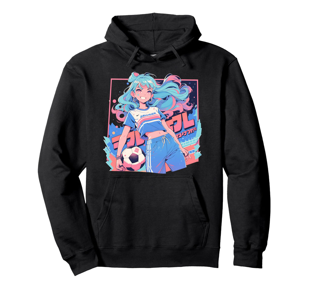 Soccer Funny Pastel Japan Anime Hoodie - Trendy Graphic Men Women