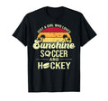 Just Who Loves Sunshine Soccer Hockey T-Shirt - Graphic Print Unisex