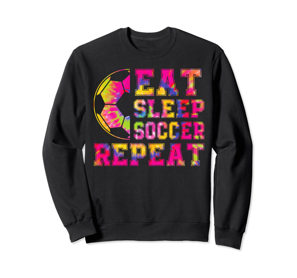 Soccer Eat Sleep Soccer Repeat Sweatshirt - Custom Art Print Men Women