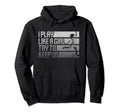 I Play Like Try To Keep Up Funny Hoodie - Minimalist Print Men Women