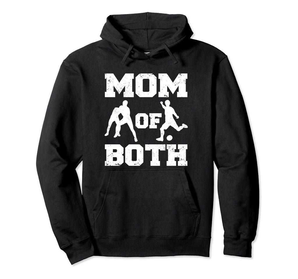 Mom Both Funny Wrestling Soccer Mom Hoodie - Novelty Apparel for Adults