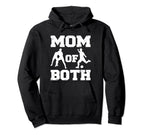 Mom Both Funny Wrestling Soccer Mom Hoodie - Novelty Apparel for Adults