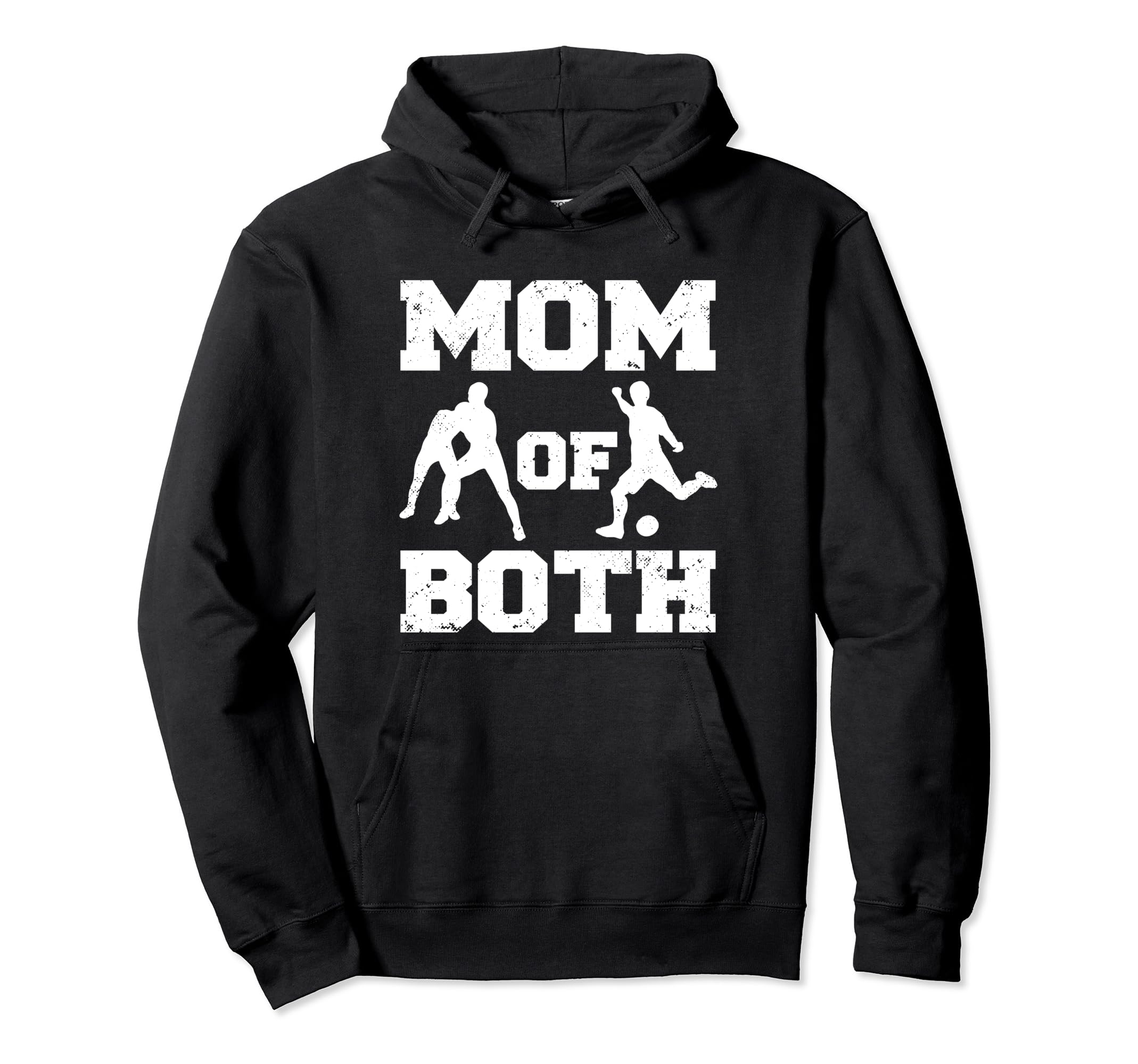 Mom Both Funny Wrestling Soccer Mom Hoodie - Novelty Apparel for Adults