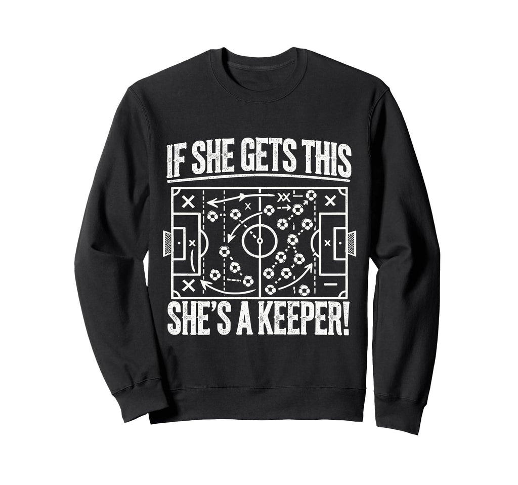 Soccer Goalie Art Soccer Coach Sweatshirt - Casual Everyday Wear Men Women
