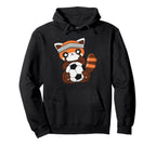 Red Panda Soccer Ball Sport Coach Hoodie - Novelty Apparel Unisex