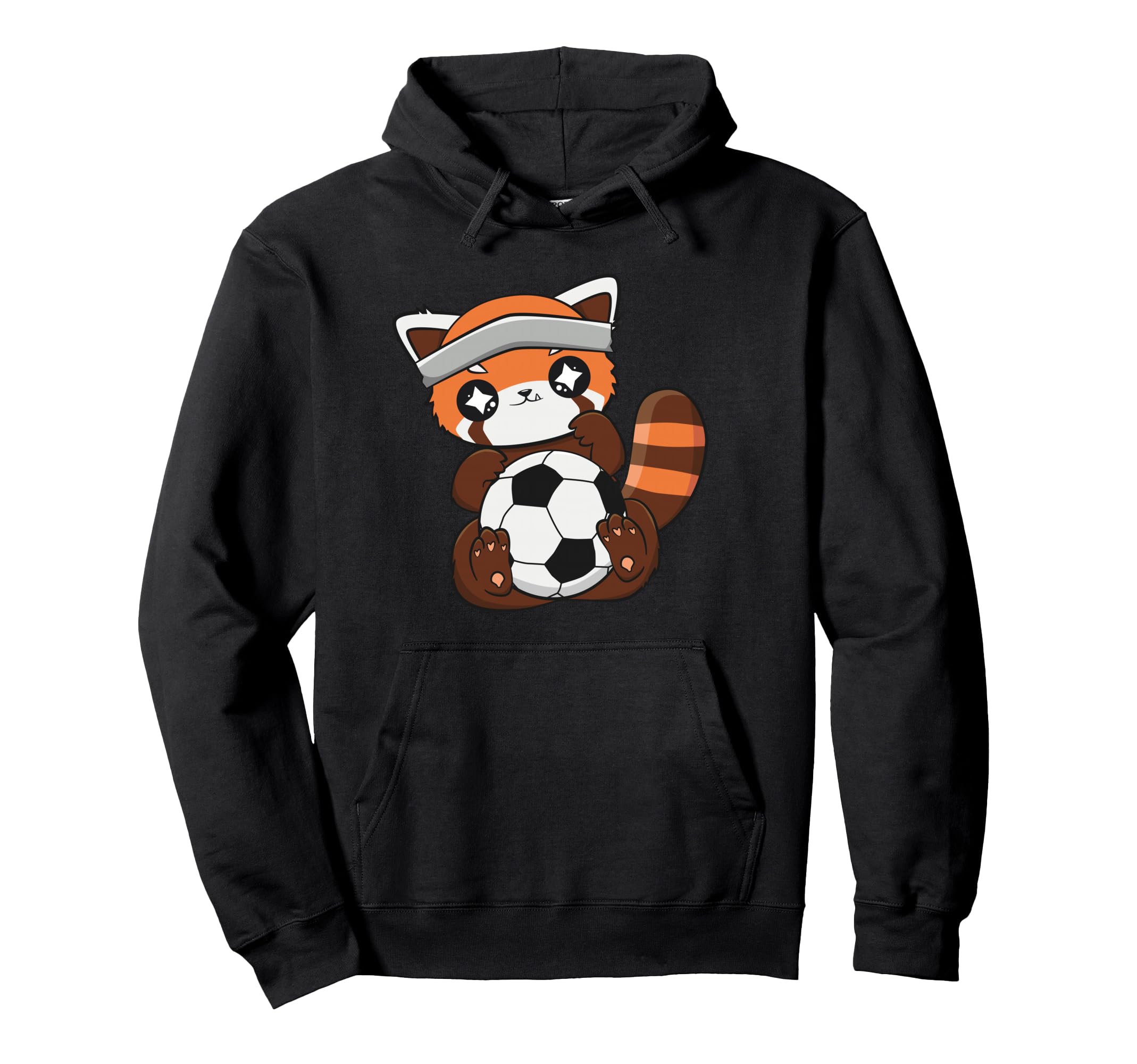 Red Panda Soccer Ball Sport Coach Hoodie - Novelty Apparel Unisex