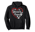 Soccer Nana Grandma Heart Nana Hoodie - Fun Novelty Design Men Women