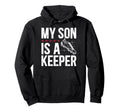 My Son Is Soccer Keeper Dad Soccer Hoodie - Custom Art Print for Adults
