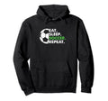 Eat Sleep Soccer Repeat Soccer Player Hoodie - Trendy Graphic for Adults