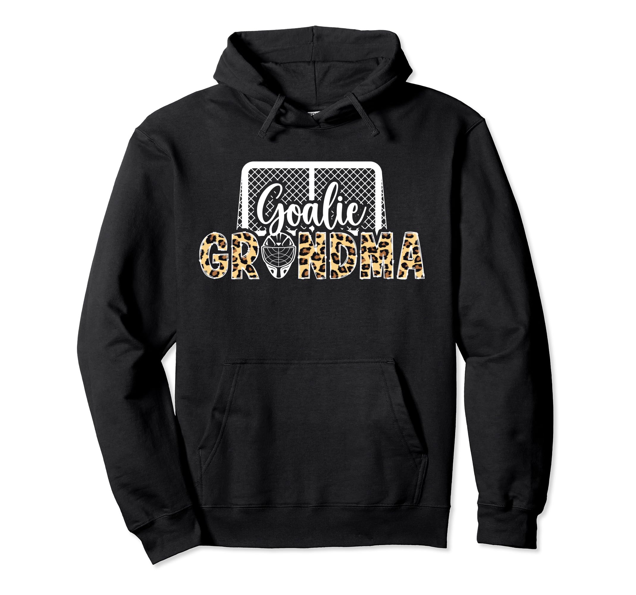 Ice Hockey Goalie Grandma Hockey Keeper Hoodie - Trendy Graphic for Adults
