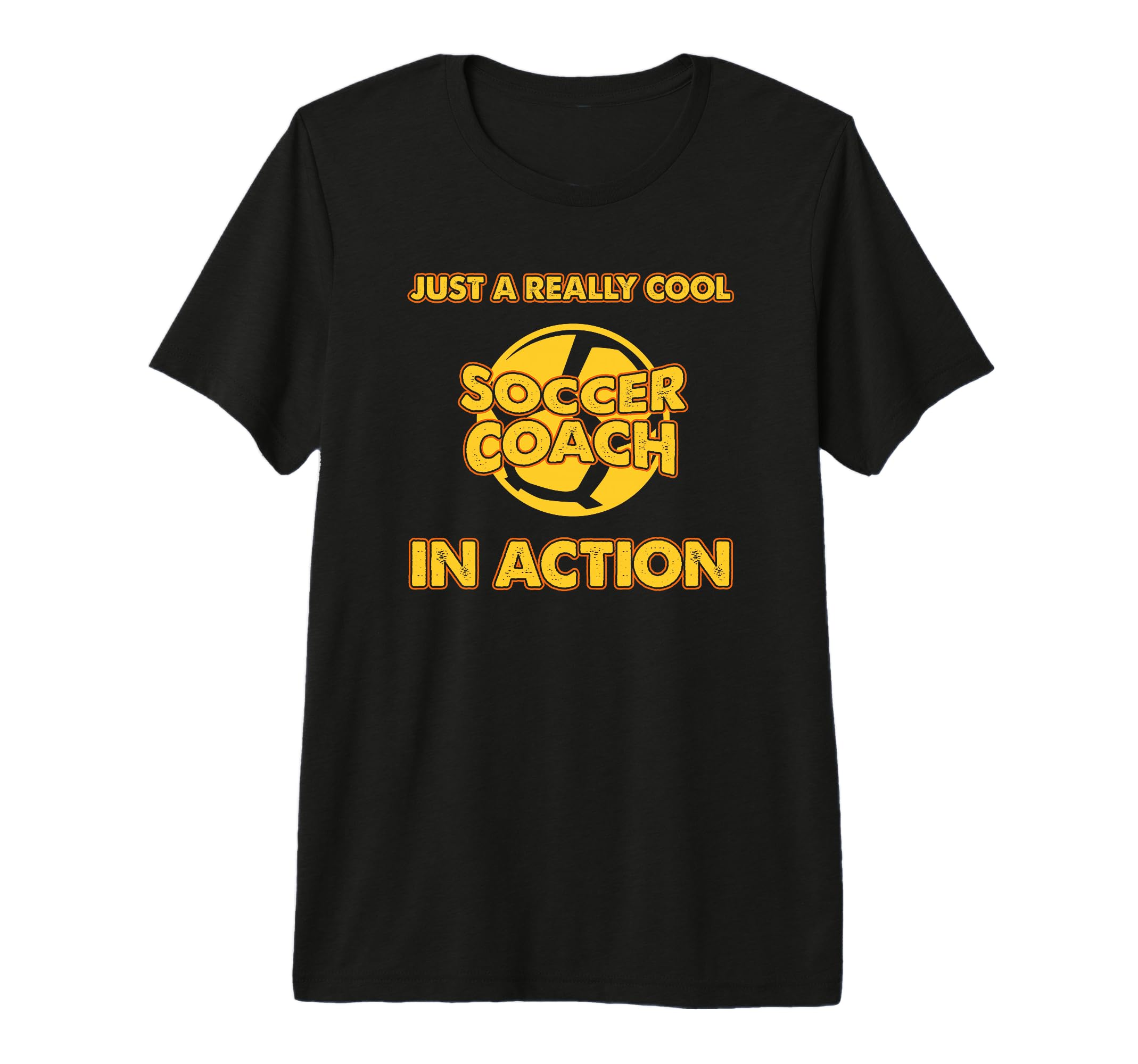 Mens Soccer Coaching Training T-Shirt - Casual Everyday Wear Men Women