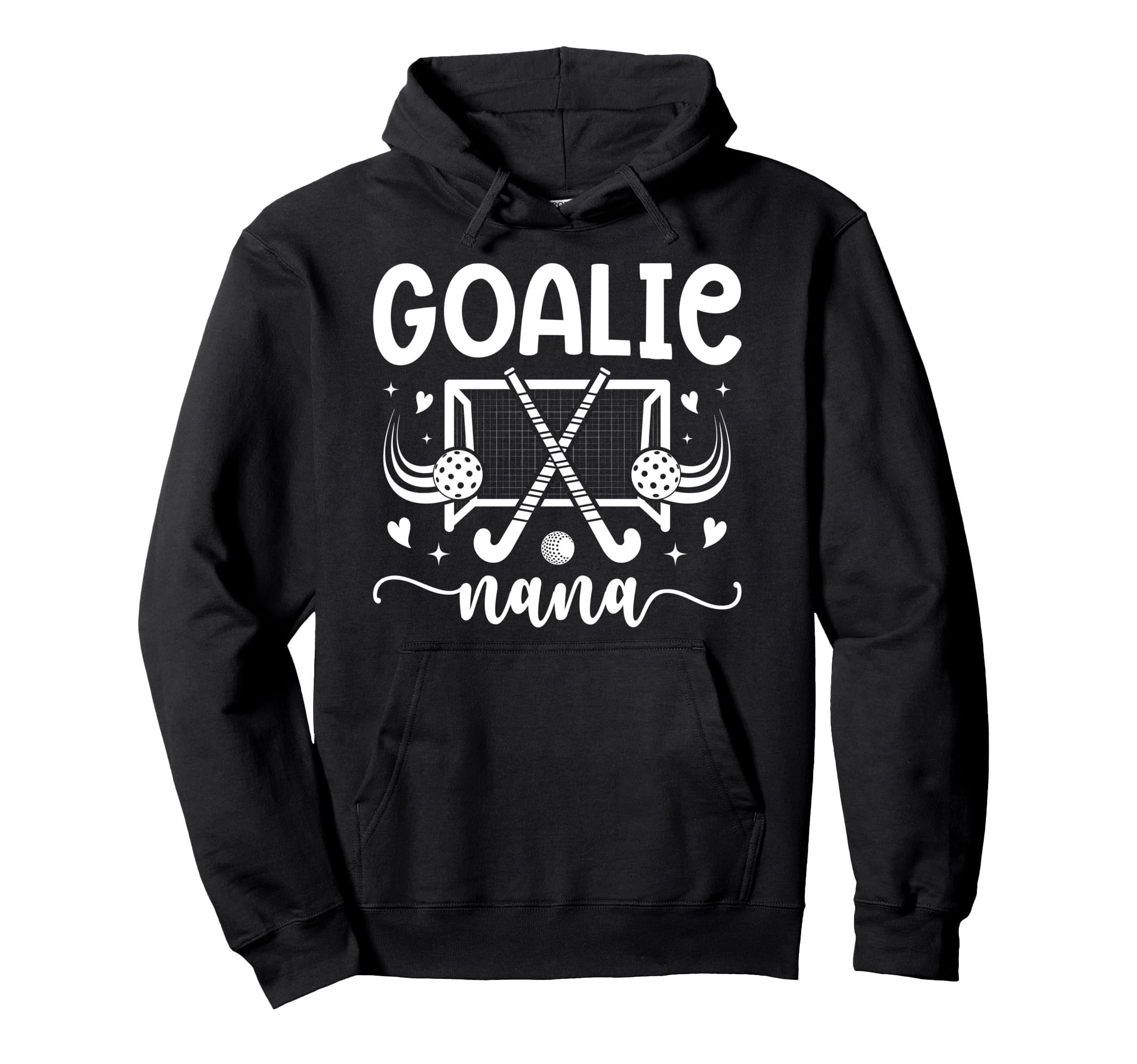 Field Hockey Goalie Nana Field Hoodie - Aesthetic Graphic for Adults