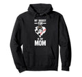 My Biggest Fan Is My Mom Ballmom Hoodie - Fun Novelty Design for Adults