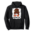 Messy Bun Football Mom Life Leopard Hoodie - Fun Novelty Design for Adults