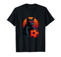 Cat Soccer Ball Soccer Player T-Shirt - Fun Novelty Design Men Women
