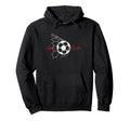 Soccer Ball Heartbeat Players And Soccer Hoodie - Trendy Graphic Unisex