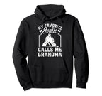 My Favorite Hockey Goalie Grandma Hockey Hoodie - Graphic Print Men Women