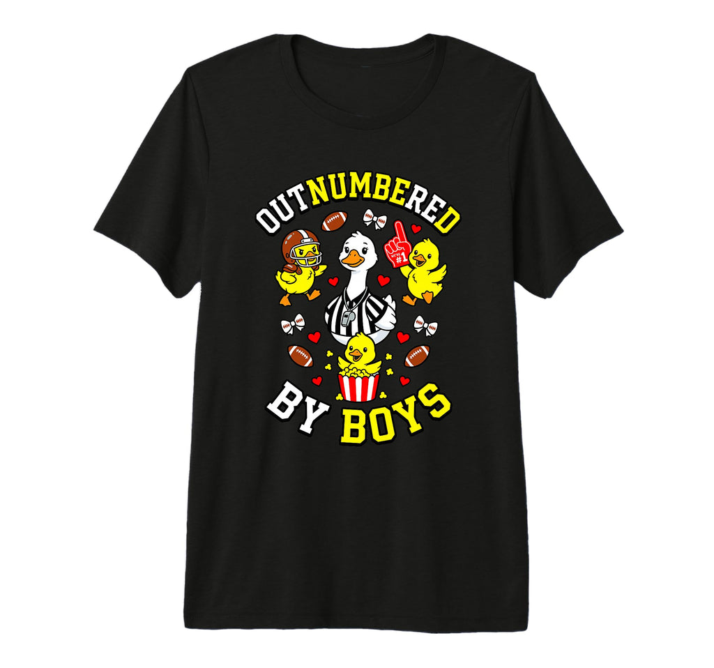 Outnumbered Ducklings Football T-Shirt - Casual Everyday Wear Unisex