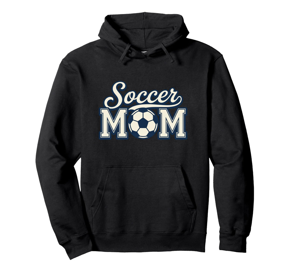 Soccer Mom Heart Club Gameday Mothers Hoodie - Novelty Apparel for Adults