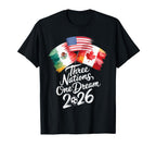 Three Nations One Game 2026 Soccer T-Shirt - Streetwear Style for Adults