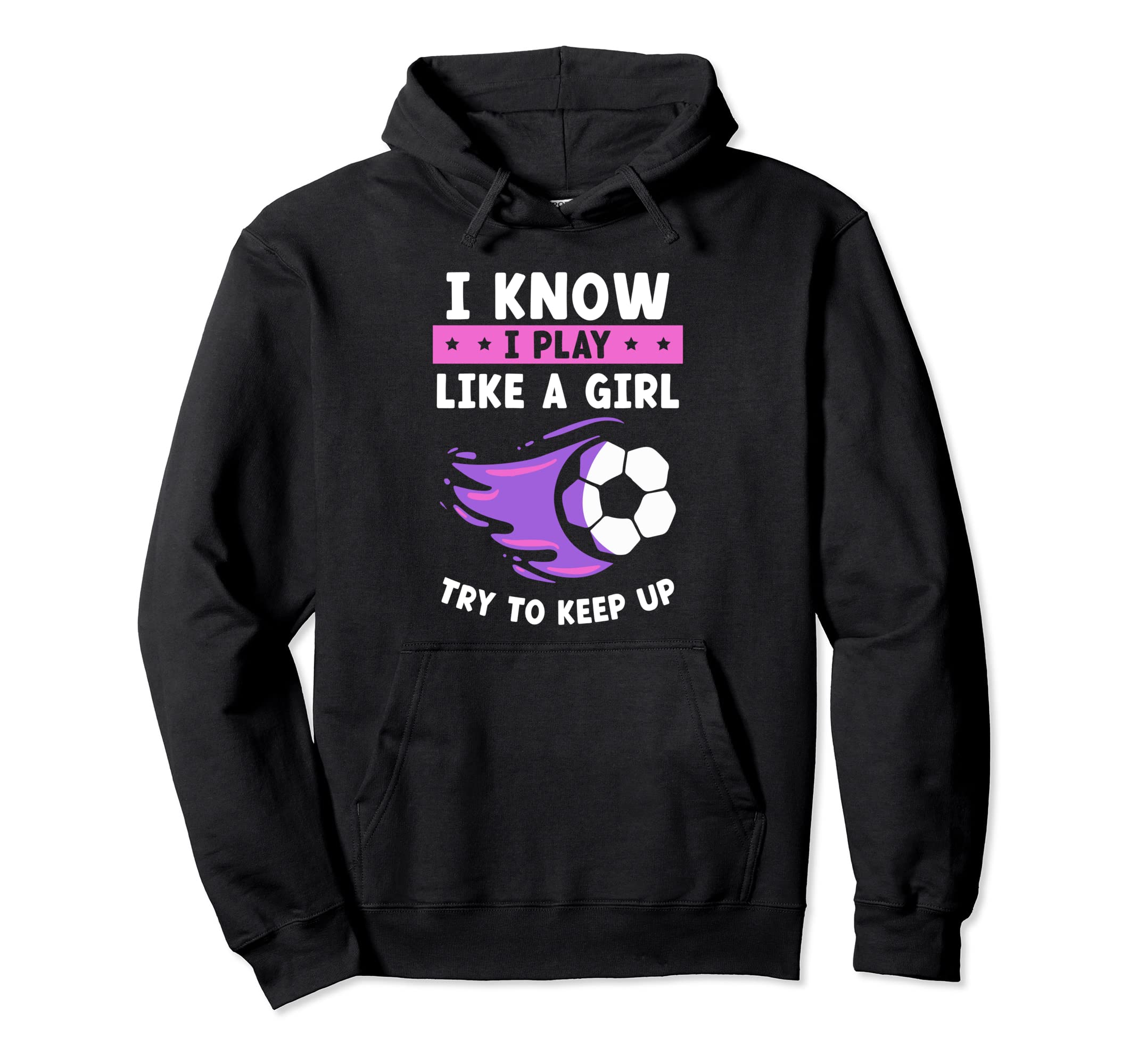 I Know I Play Like Try To Keep Up Womens Hoodie - Custom Art Print Unisex