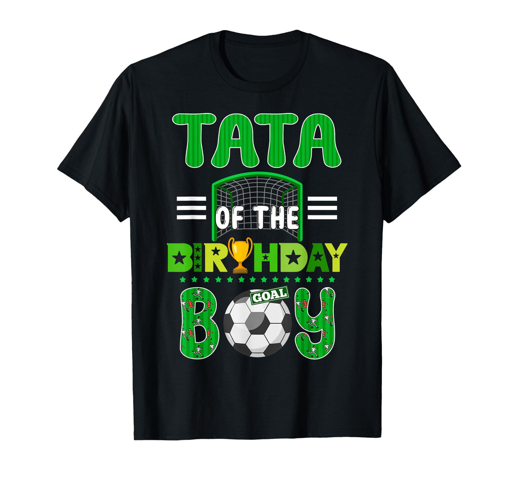 Tata Birthday Soccer Goal Family T-Shirt - Minimalist Print Unisex