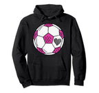 Soccer Heart Hoodie - Novelty Apparel Unisex